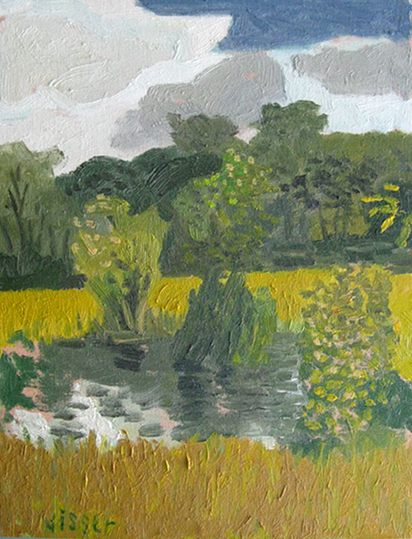 Hendrik Jan Visser - WANDELING - olieverf op paneel kopen? Bied vanaf 1!