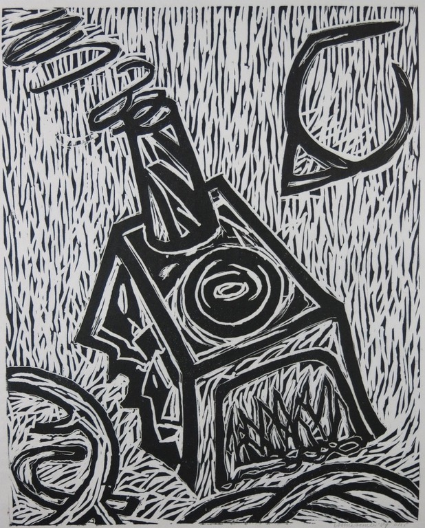 Anne Semler: Houtsnede, Zonder titel kopen? Bied vanaf 1!