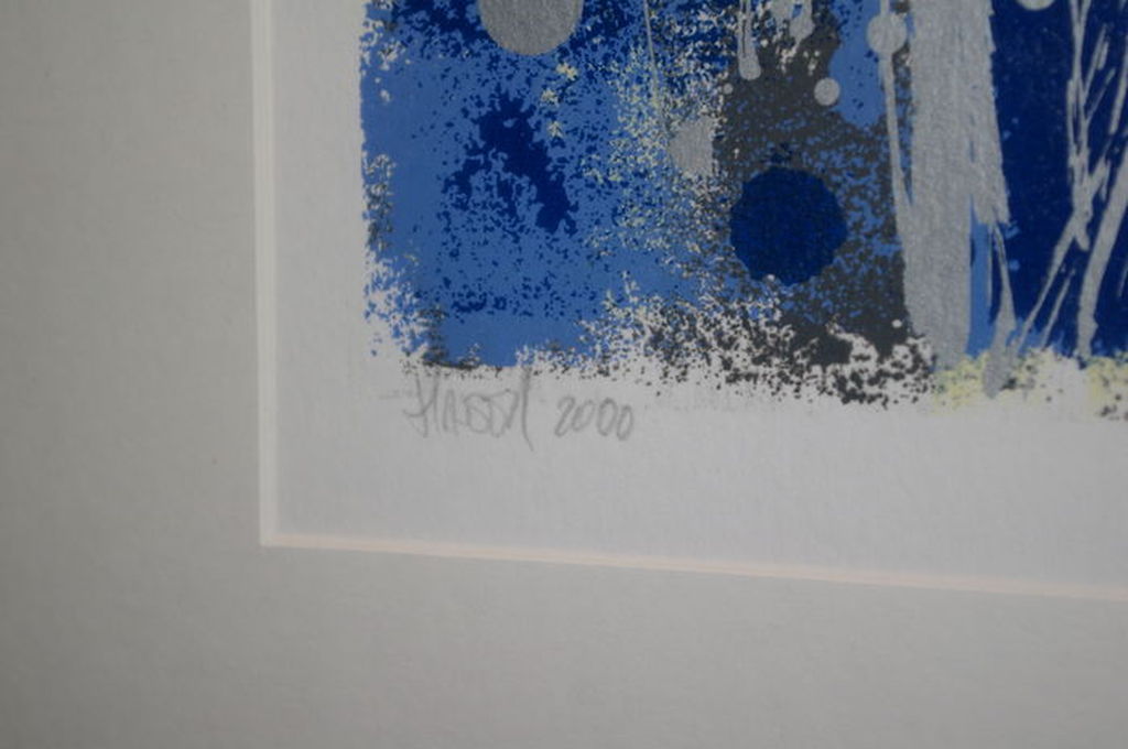 'Paarse krokus' - kleurenzeefdruk, 2000, gesigneerd, oplage 100  kopen? Bied vanaf 1!