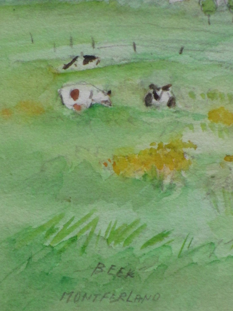 Han Krug, Landschap Beek - Montferland, Kleurtekening kopen? Bied vanaf 1!