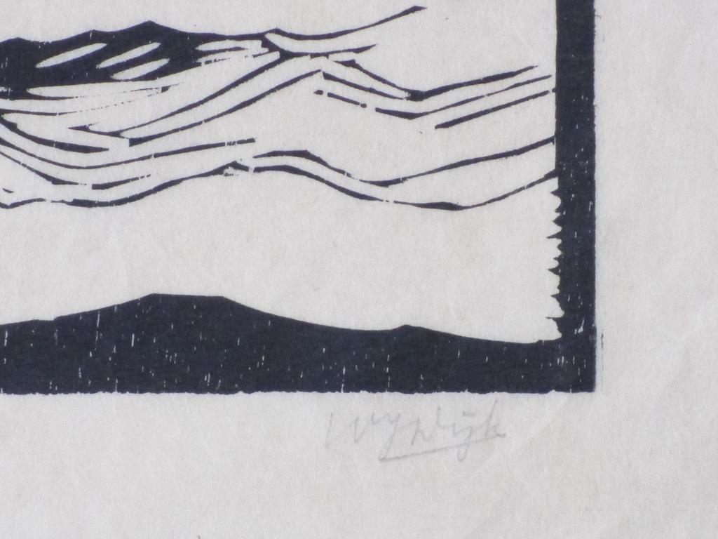 W.J.Dijk, Oud Statenjacht, Houtsnede kopen? Bied vanaf 1!