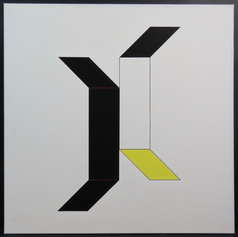 Wim Smits: Acryl op doek, Analytical system variations verkocht voor € 100!