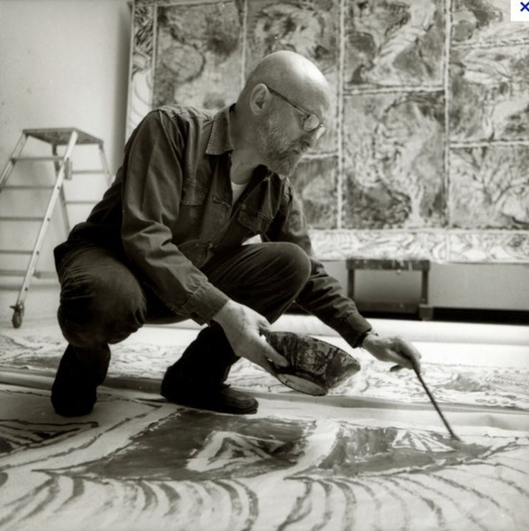 Pierre Alechinsky - Compositie met schrijvend meisje, litho kopen? Bied vanaf 300!