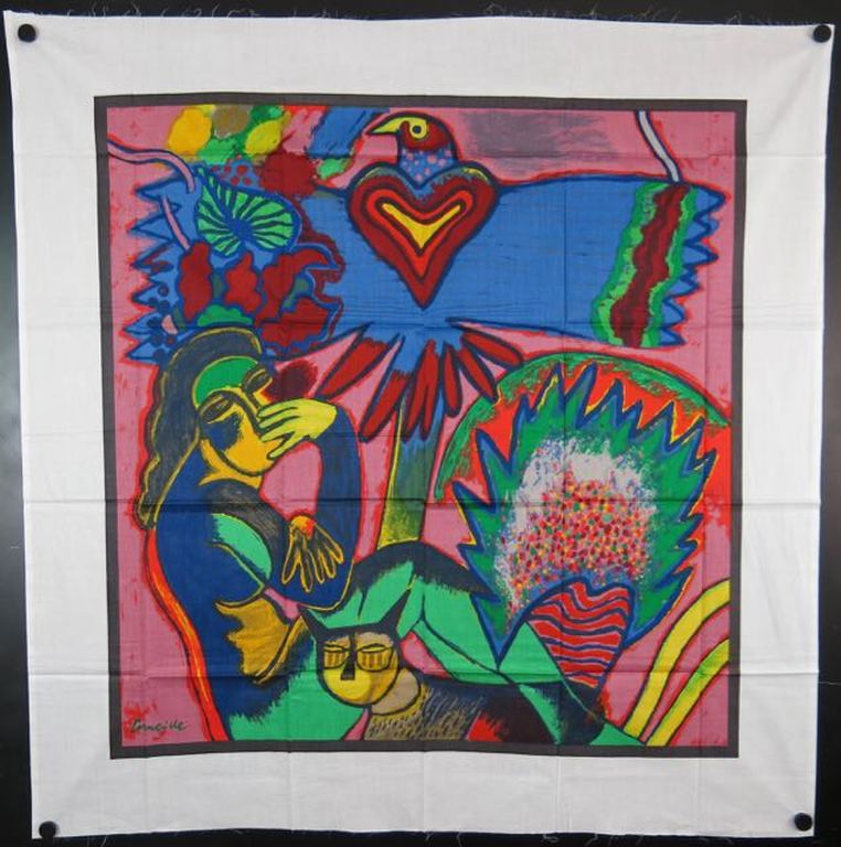 Corneille: Zeefdruk op katoenzijde, Elle se donne a rever kopen? Bied vanaf 40!