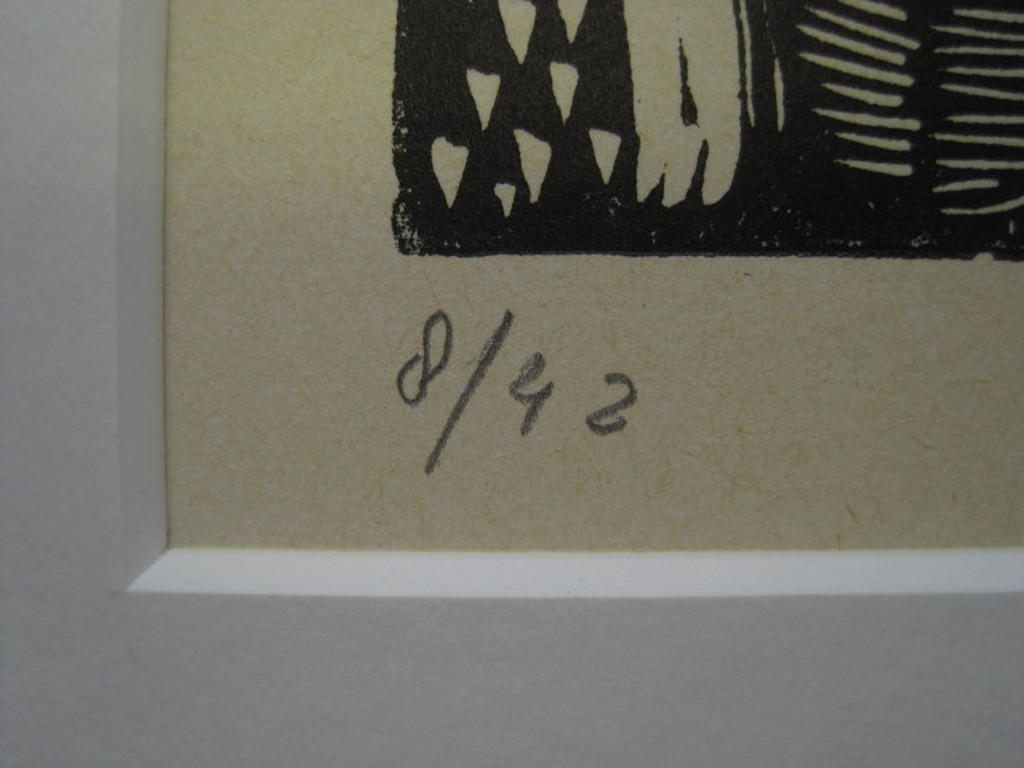 Puntgave Linosnede in zeer bpt oplage van Rotterdam Reinald vd Steene 1937-2009  kopen? Bied vanaf 1!