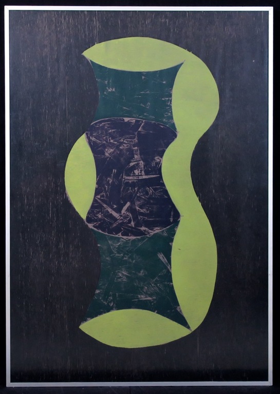 Klaas Hoek: Houtsnede, Zonder titel - Ingelijst (groot) kopen? Bied vanaf 35!