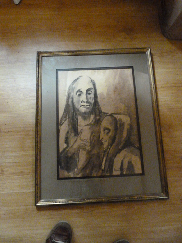 Han van Meegeren - ( 1889 - 1947 )  - zwartkrijt tekening. verkocht voor € 55!