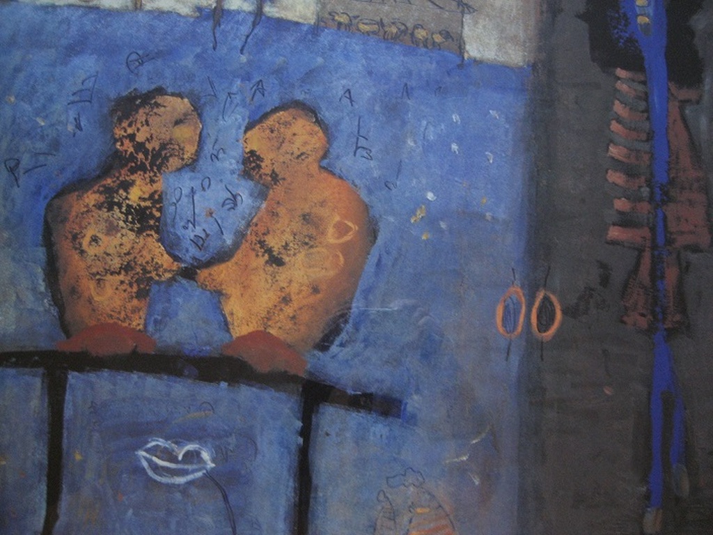 Liesbeth Rahder - grote ingelijste zeefdruk - 'Zonder titel 2' kopen? Bied vanaf 110!