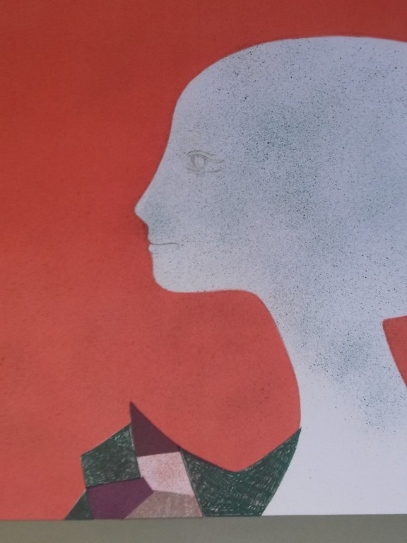 Andre Minaux - kleurenlitho, Profil kopen? Bied vanaf 55!
