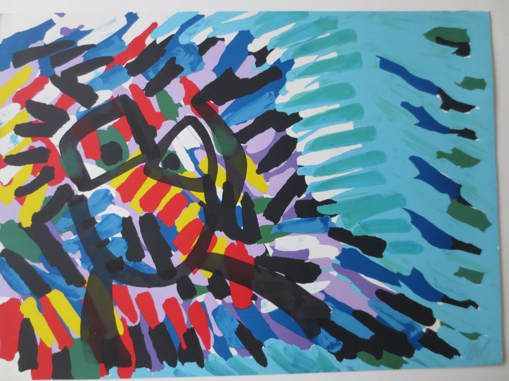 KAREL APPEL -gesigneerde zeefdruk - oplage XXXIV/ L verkocht voor € 600!