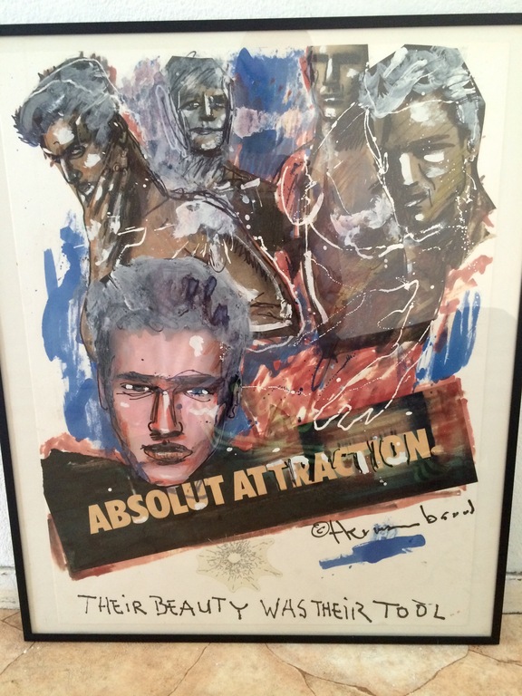 Herman Brood, mixed media, Absolut Atrraction kopen? Bied vanaf 900!