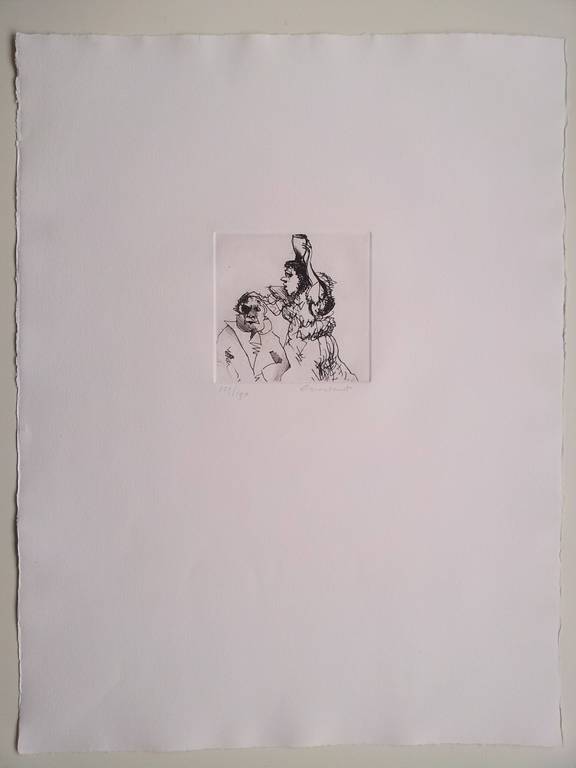 Constant, ets Twee Figuren, handgesigneerd kopen? Bied vanaf 300!