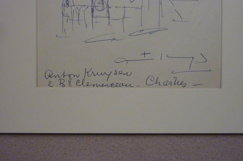 Antoon Kruyssen - tekening - ironisch zelfportret kopen? Bied vanaf 50!