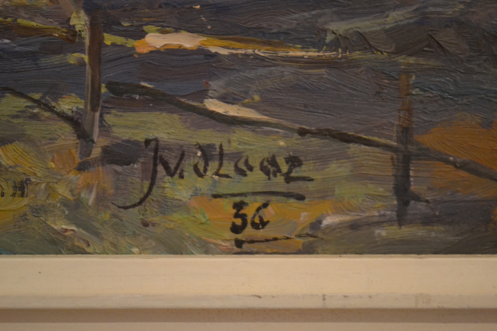 Onbekend (gesigneerd) - Olieverf op paneel - Boerderij, boerin en twee schaapjes kopen? Bied vanaf 1!