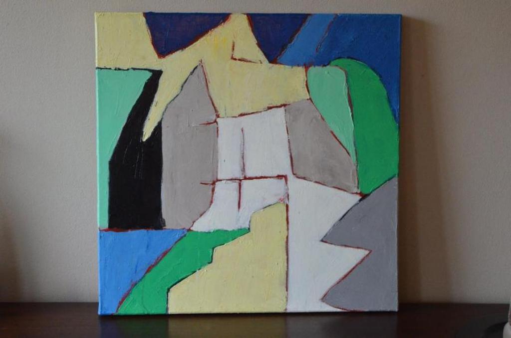 John Foppen - Planning nr.20 - olieverf op 3D canvasdoek - gesigneerd verkocht voor € 90!