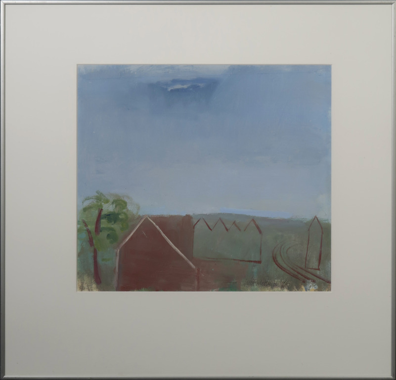 Guus de Ruiter: Olieverf op papier, Zonder titel - Ingelijst kopen? Bied vanaf 35!