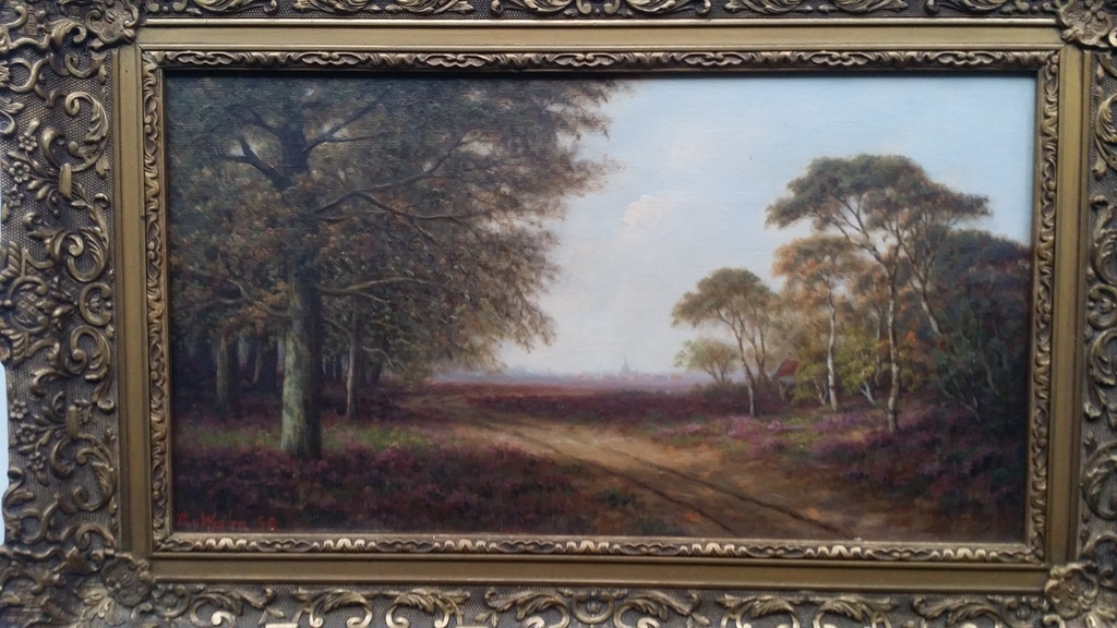 Thomas van Wissen/Wislen. Olieverf. Bosgezicht.  kopen? Bied vanaf 125!