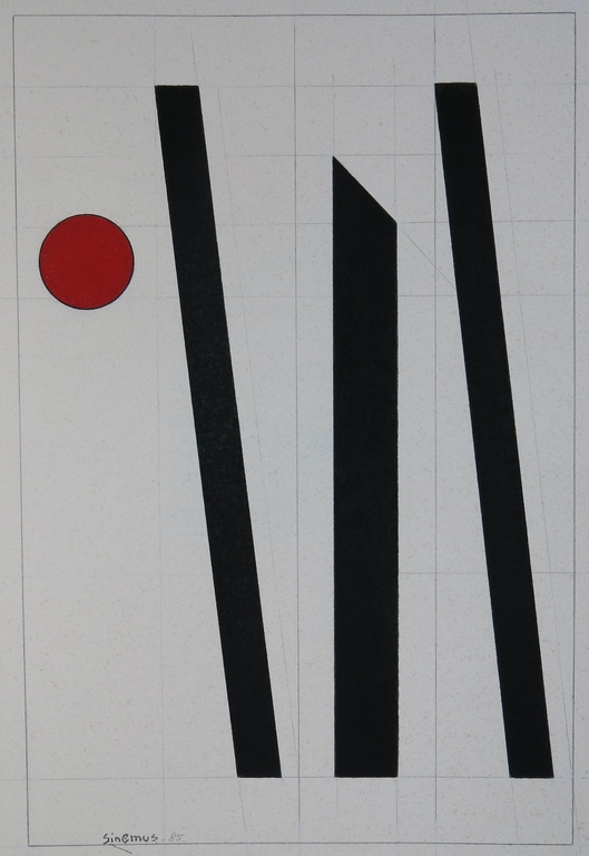 Wim Sinemus: Gouache, Zonder titel (Groot) kopen? Bied vanaf 500!