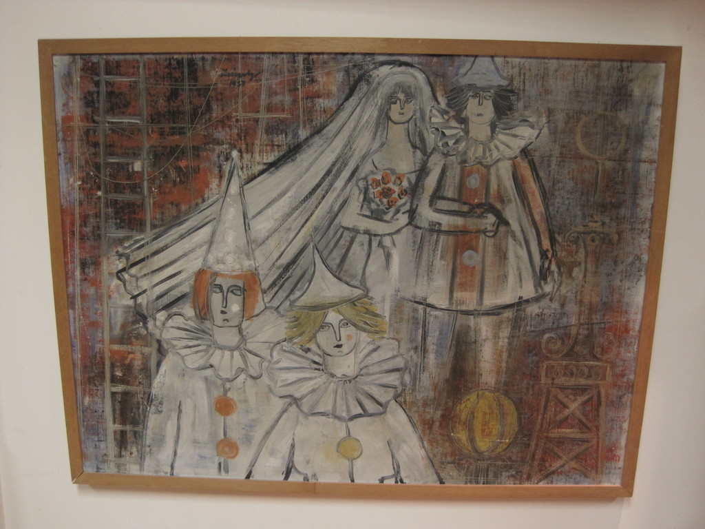 L.Dregely 1932-1990  * Hongarije * olieverf * "het Huwelijk" 1958 verkocht voor € 160!