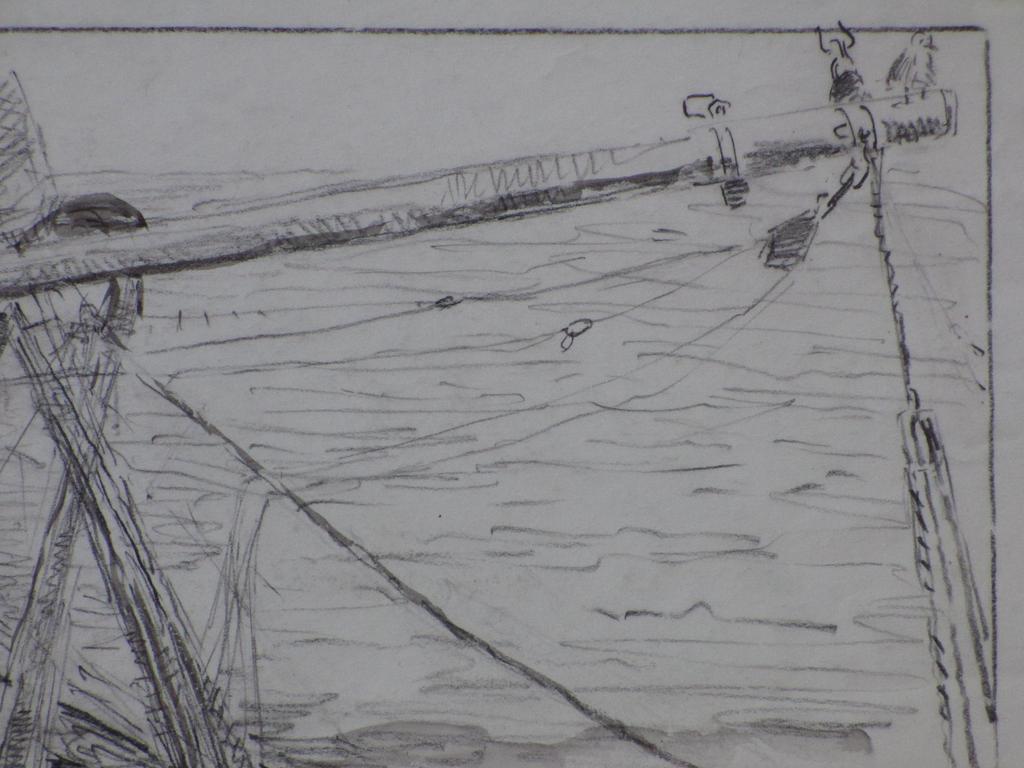 Willem Jans Dijk, Vissersschip de Haarlem, Tekening kopen? Bied vanaf 45!