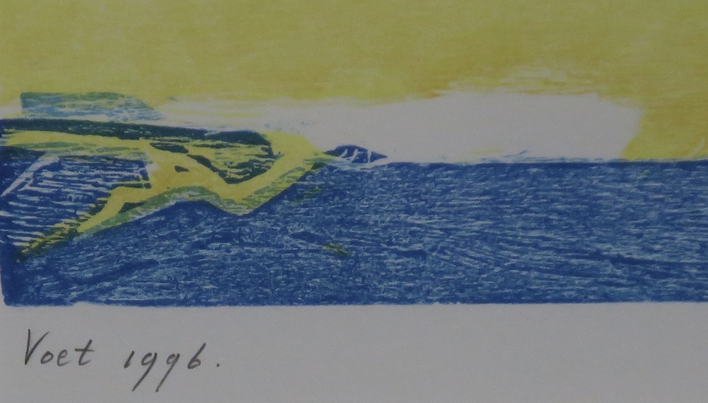 Wilfred Voet: Houtsnede, Landschap -Ingelijst kopen? Bied vanaf 20!