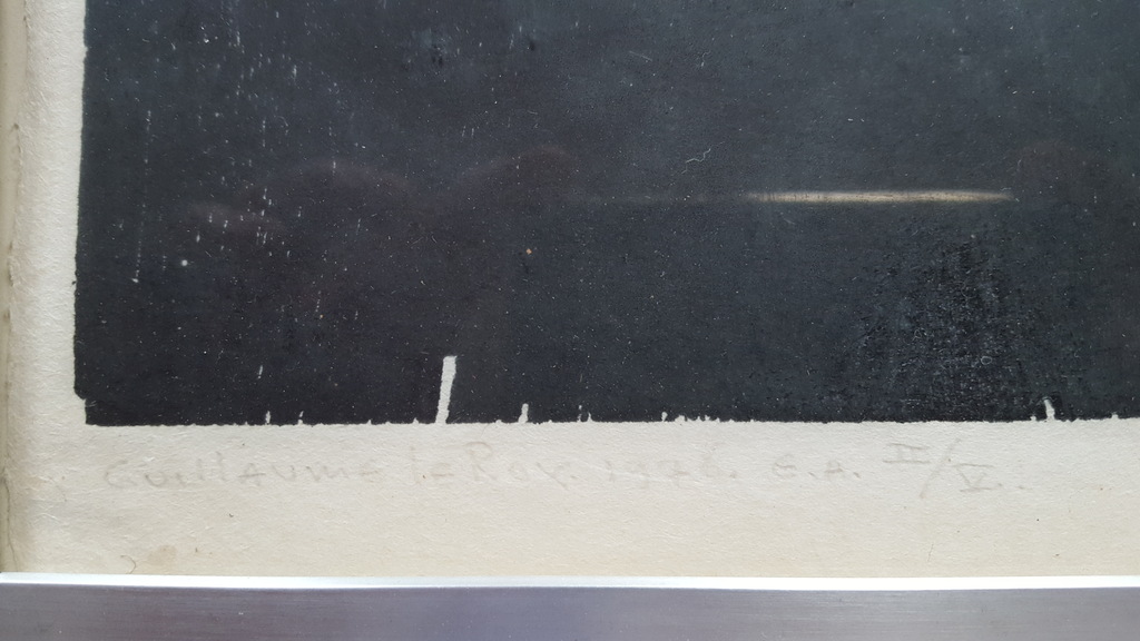 Guillaume Le Roy - houtsnede (tweeluik), handgesigneerd E.A. 2/5 kopen? Bied vanaf 1!