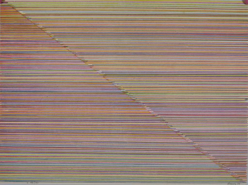 Jean Michel Meurice: Litho, Kleurlijnen verkocht voor € 77!