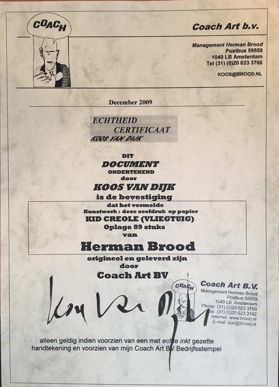 Herman Brood - Kid Creole (E.A.) - Zeefdruk kopen? Bied vanaf 175!