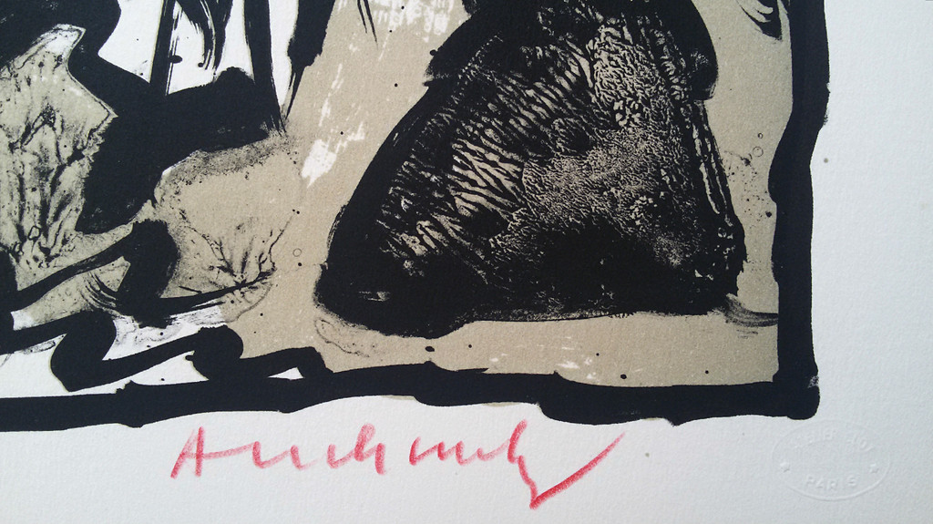 Pierre Alechinsky - Chute Blanche, litho (groot) kopen? Bied vanaf 900!