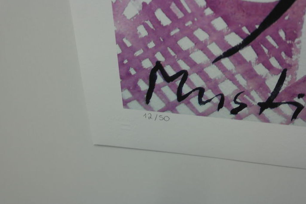 Stefan Szczesny. -Mustique-  Glicée op katoenpapier 2013. Oplage 50. kopen? Bied vanaf 95!