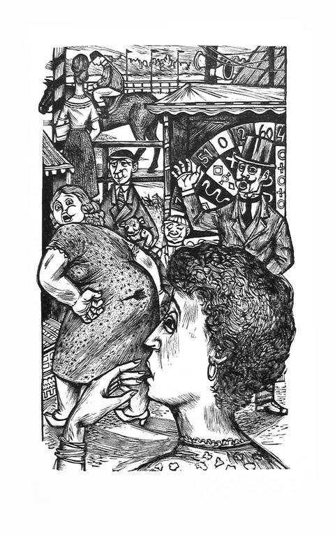 LOU STRIK - Houtgravure uit BANKSPIEGEL, 1961 kopen? Bied vanaf 14!