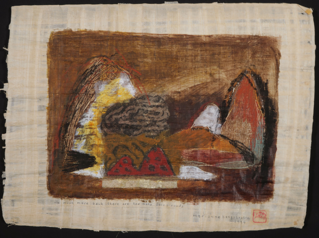 Marianne Hoogstraten: Gemengde techniek, We must move back, there are too ... kopen? Bied vanaf 1!