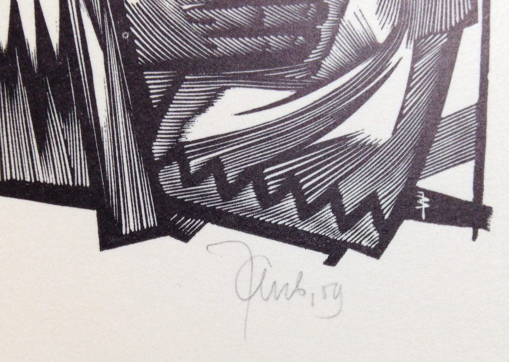 Jan Batterman, Houtgravure uit 1959, 'Vertrap het koren niet' kopen? Bied vanaf 19!