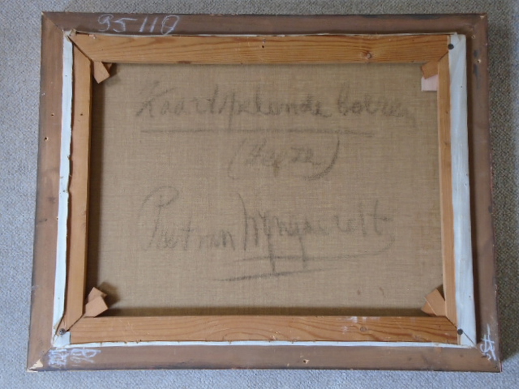 Piet van Wijngaerdt - olieverf - Kaartspelende boeren (Heeze) kopen? Bied vanaf 795!