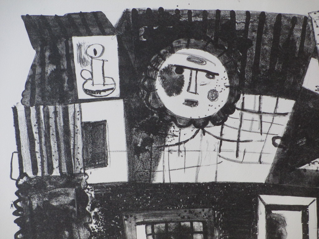 Ed Dukkers, Zonsondergang, Litho 1966 kopen? Bied vanaf 45!