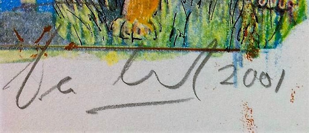 Ton Leenarts: kleurenlitho, zonder titel kopen? Bied vanaf 70!