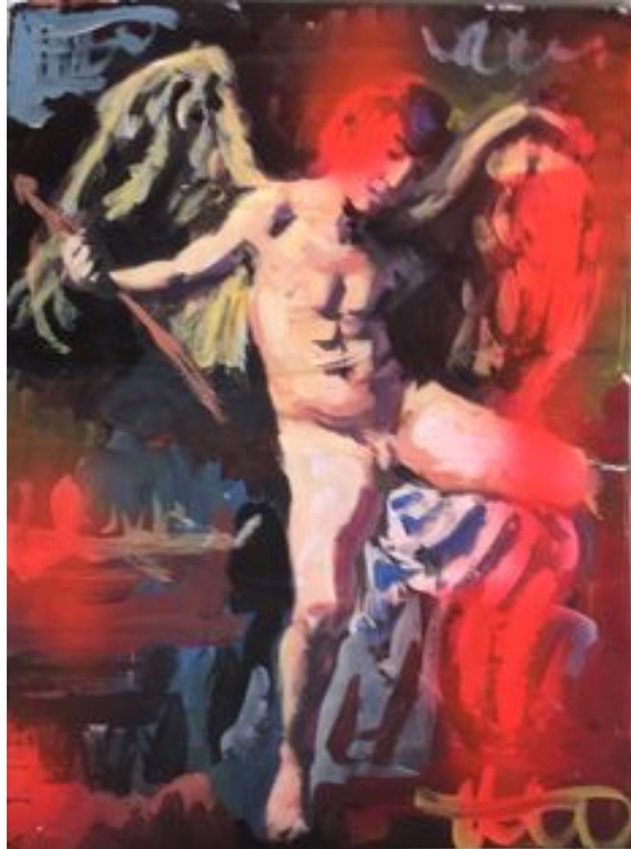 Peter Klashorst - "Angel" (Origineel ingelijst schilderij) kopen? Bied vanaf 1!