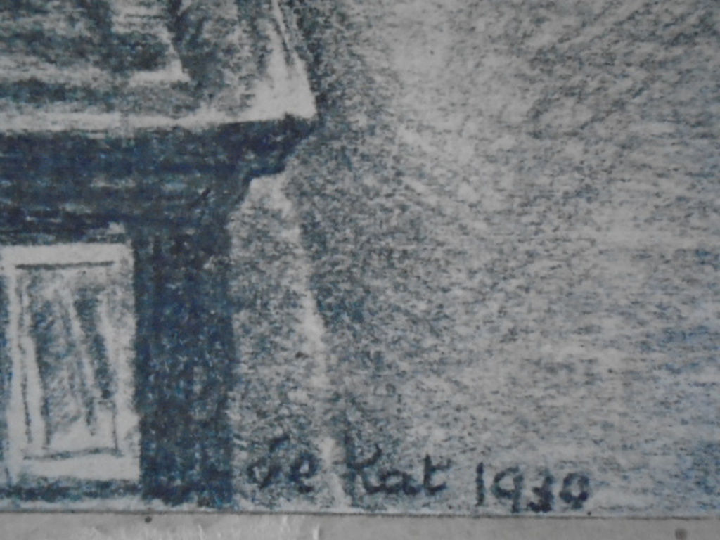 Otto B. de Kat - tekening - Santpoort kopen? Bied vanaf 195!