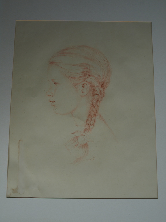 Onbekend : Tekening , Meisje - gesigneerd - 1904  kopen? Bied vanaf 1!