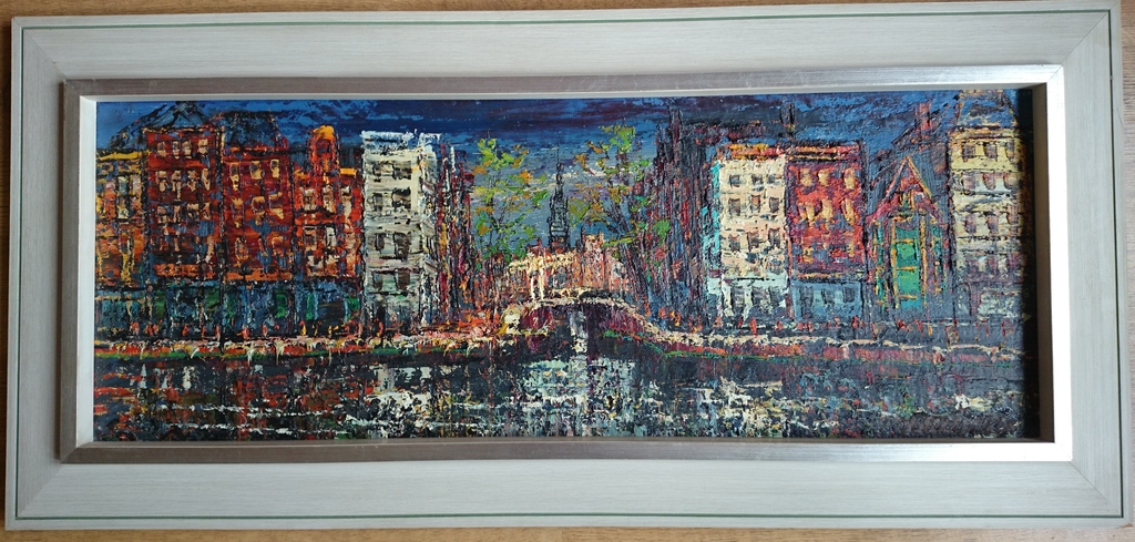 ARNOLDUS OLDENHAVE - OLIEVERF - PRINSENGRACHT AMSTERDAM verkocht voor € 250!