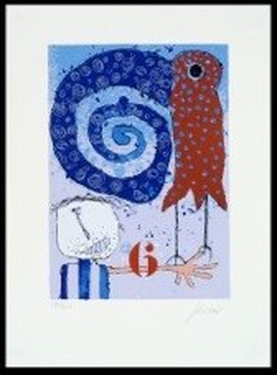 Christian Silvain: Zeefdruk, Perchoir nr 6 verkocht voor € 60!