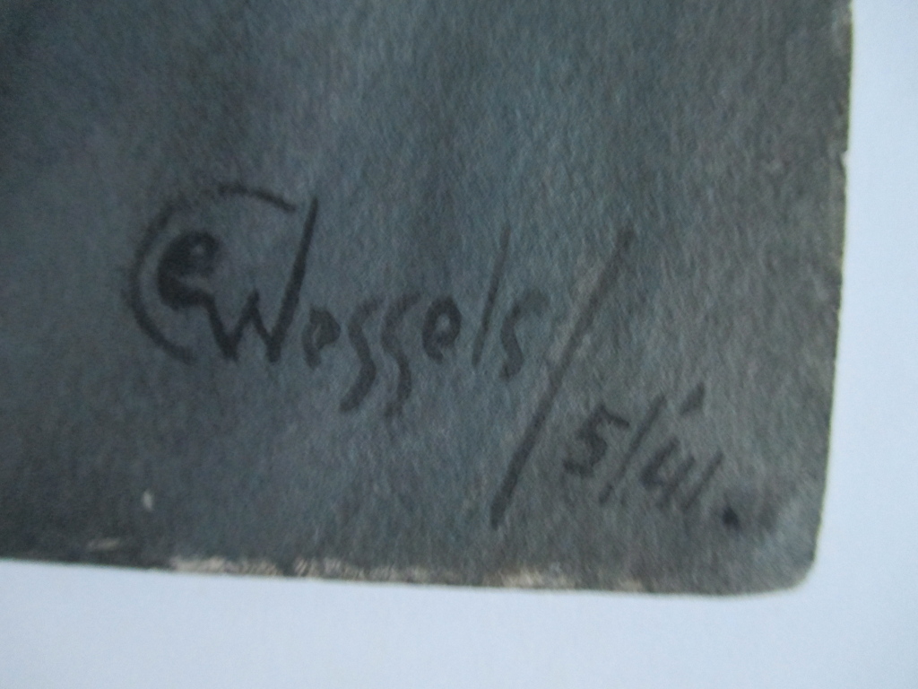 Ellie Wessels, aquarel, portret 1941 kopen? Bied vanaf 35!