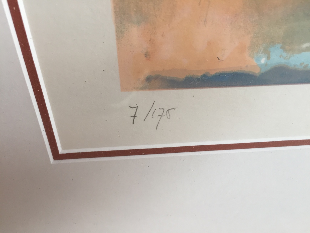 Hans van den Berg - Hans van den Berg | Zeefdruk 7 van 175 | Bordeaux | 70x100 cm kopen? Bied vanaf 50!