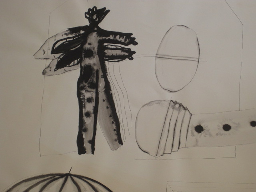 Suriname expressionist Guillaume lo a Njoe - gesign Aquarel - "for you Sam" verkocht voor € 40!