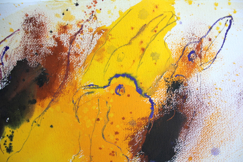 JOHANN VAN DEN NOORT, “Nesting birds” 2003, gouache kopen? Bied vanaf 20!