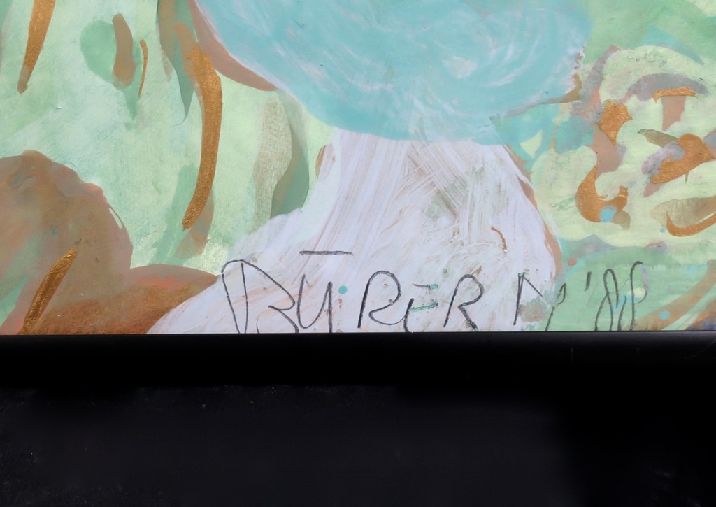 Mirjam Burer: Acryl op papier, Zonder titel - Ingelijst (groot) kopen? Bied vanaf 50!