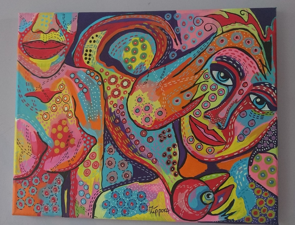 Zippora Meijer  Search for freedom 40x50 cm acryl op canvas kopen? Bied vanaf 20!