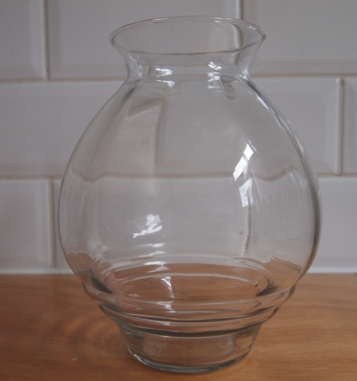 A.D. Copier voor Leerdam - Optisch geblazen blank glazen vaas kopen? Bied vanaf 15!