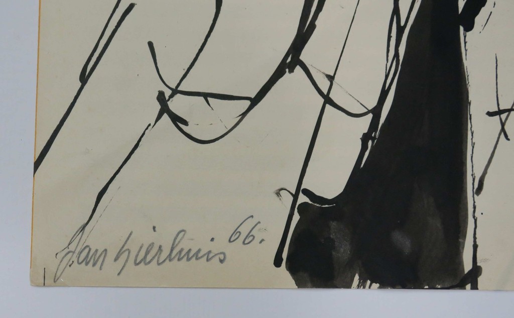 Jan Sierhuis: Inkttekening, Compositie met figuren kopen? Bied vanaf 1!