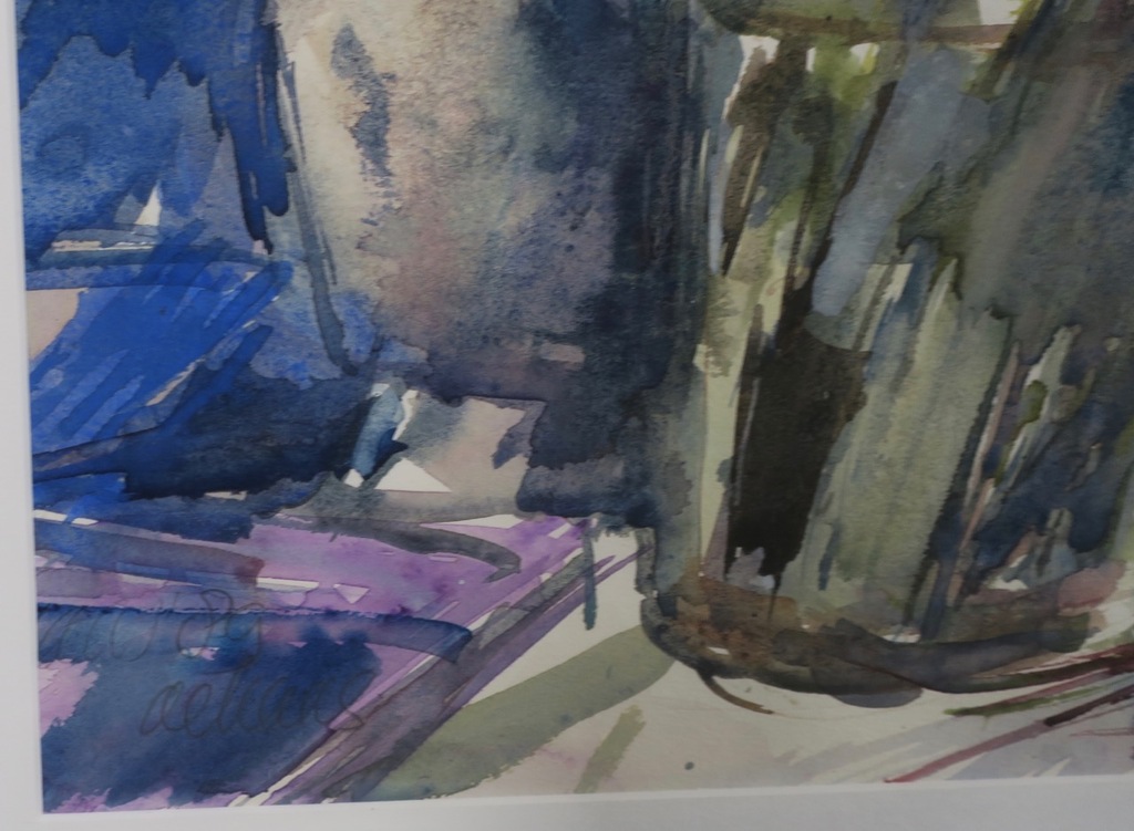 Toon de Haas: Aquarel, Bloemstilleven IV - Ingelijst kopen? Bied vanaf 35!